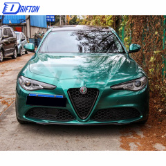 Quadrifoglio Style Carbon Fiber Front Lip For Alfa Romeo Giulia Base Ti 2016-2018