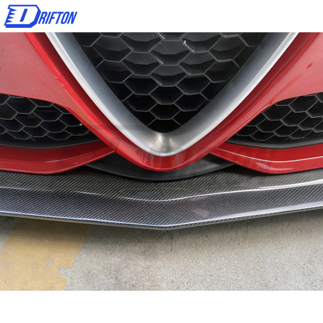 Carbon Fiber Front Lip For Alfa Romeo Giulia Sport Milano 2016-2018