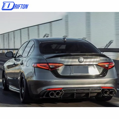 PSM Style Carbon Fiber Trunk Spoiler For Alfa Romeo Giulia 2016-2023