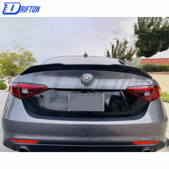 PSM Style Carbon Fiber Trunk Spoiler For Alfa Romeo Giulia 2016-2023