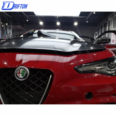 Quadrifoglio Style Dry Carbon Fiber Hood For Alfa Romeo Quadrifoglio Giulia 2016-2018