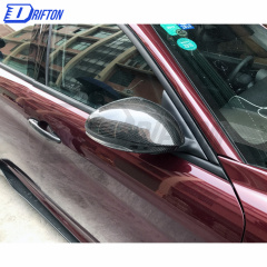 Dry Carbon Fiber Mirror Cover For Alfa Romeo Giulia 2016-2023