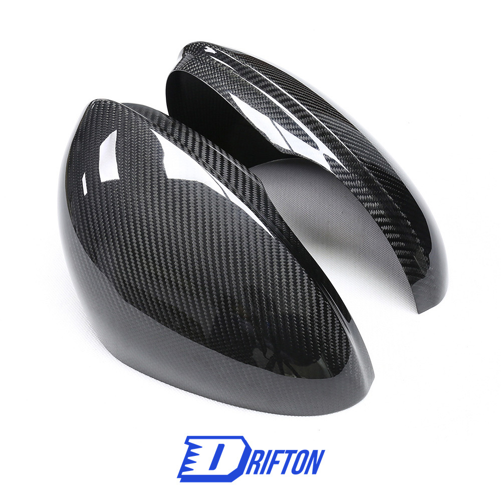 Dry Carbon Fiber Mirror Cover For Alfa Romeo Giulia 2016-2023