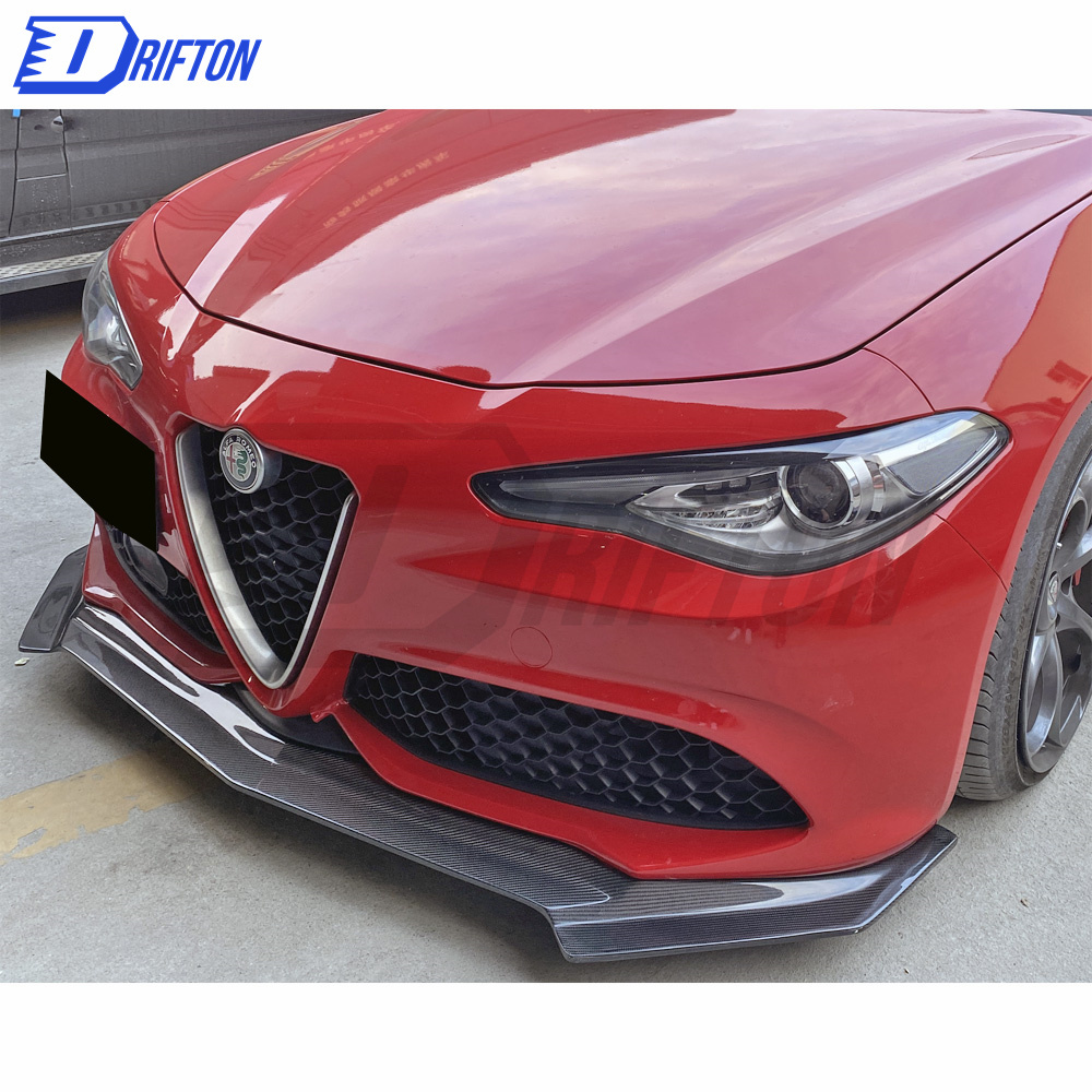 Carbon Fiber Front Lip For Alfa Romeo Giulia Sport Milano 2016-2018