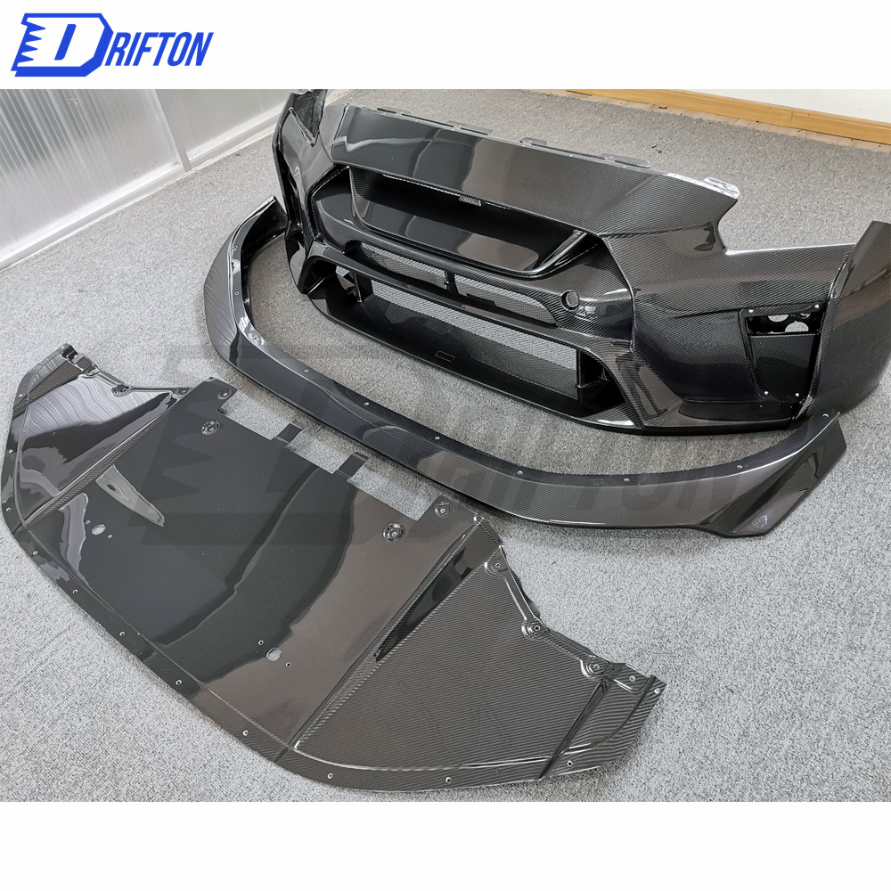 Varis MY19 Style Full Carbon Fiber Front Bumper Assemble For Nissan R35 GTR 2017-2019
