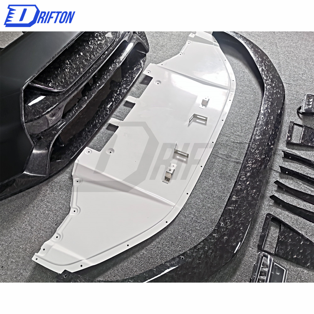 Varis MY19 Style Partial Forged Carbon Fiber Front Bumper For Nissan R35 GTR 2017-2019
