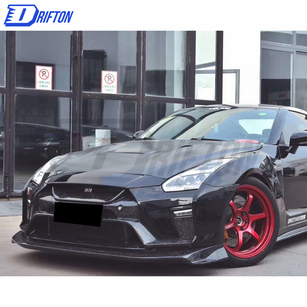 Varis MY19 Style Full Carbon Fiber Front Bumper Assemble For Nissan R35 GTR 2017-2019