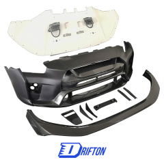 Varis MY19 Style Partial Carbon Fiber Front Bumper For Nissan R35 GTR 2017-2026