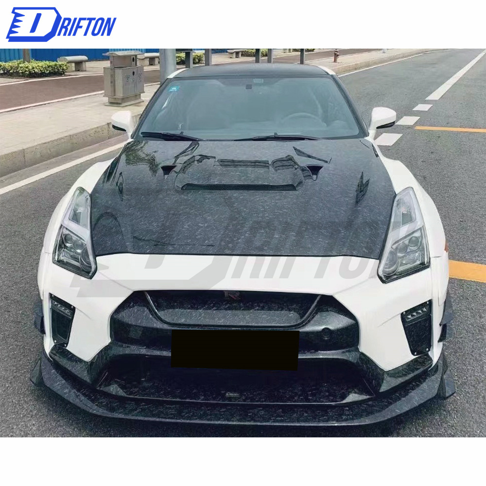 Varis MY19 Style Full Carbon Fiber Front Bumper Assemble For Nissan R35 GTR 2017-2019