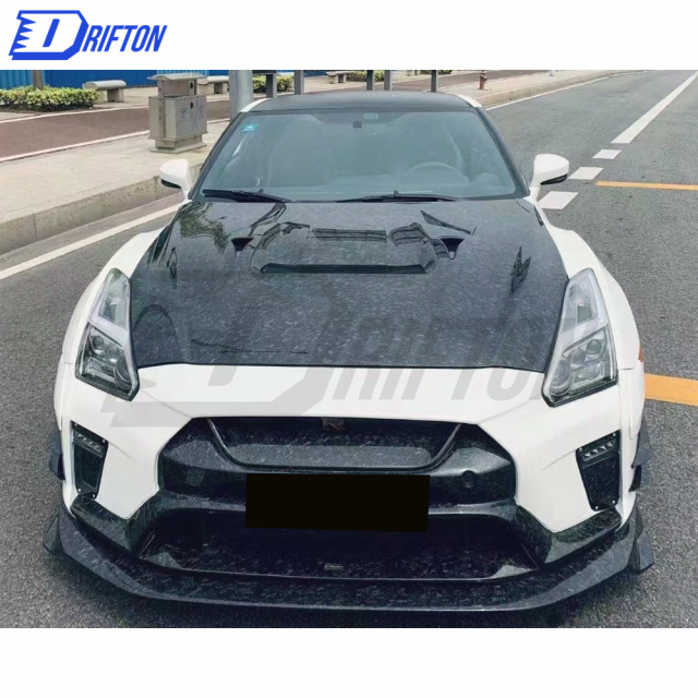 Varis MY19 Style Full Carbon Fiber Front Bumper Assemble For Nissan R35 GTR 2017-2019