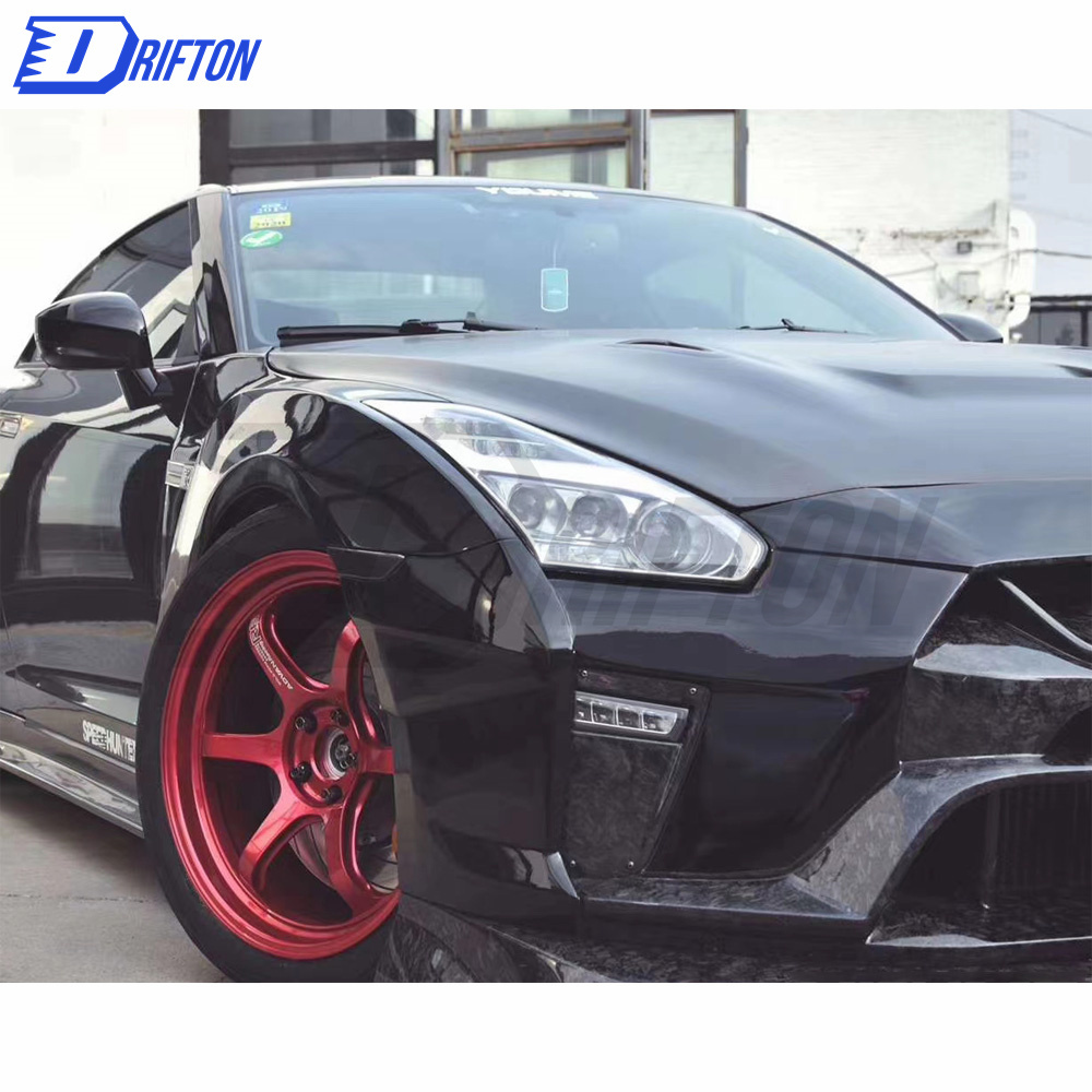 Varis MY19 Style Full Carbon Fiber Front Bumper Assemble For Nissan R35 GTR 2017-2019
