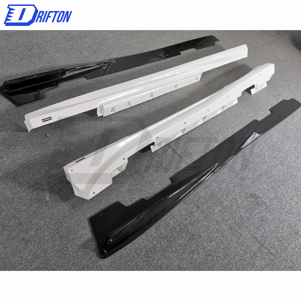 Varis MY19 Style Partial Carbon Fiber Side Skirt With Underboard For Nissan R35 GTR 2017-2019