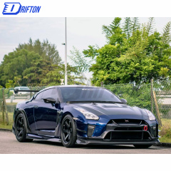 Varis MY19 Style Partial Carbon Fiber Side Skirt With Underboard For Nissan R35 GTR 2008-2026