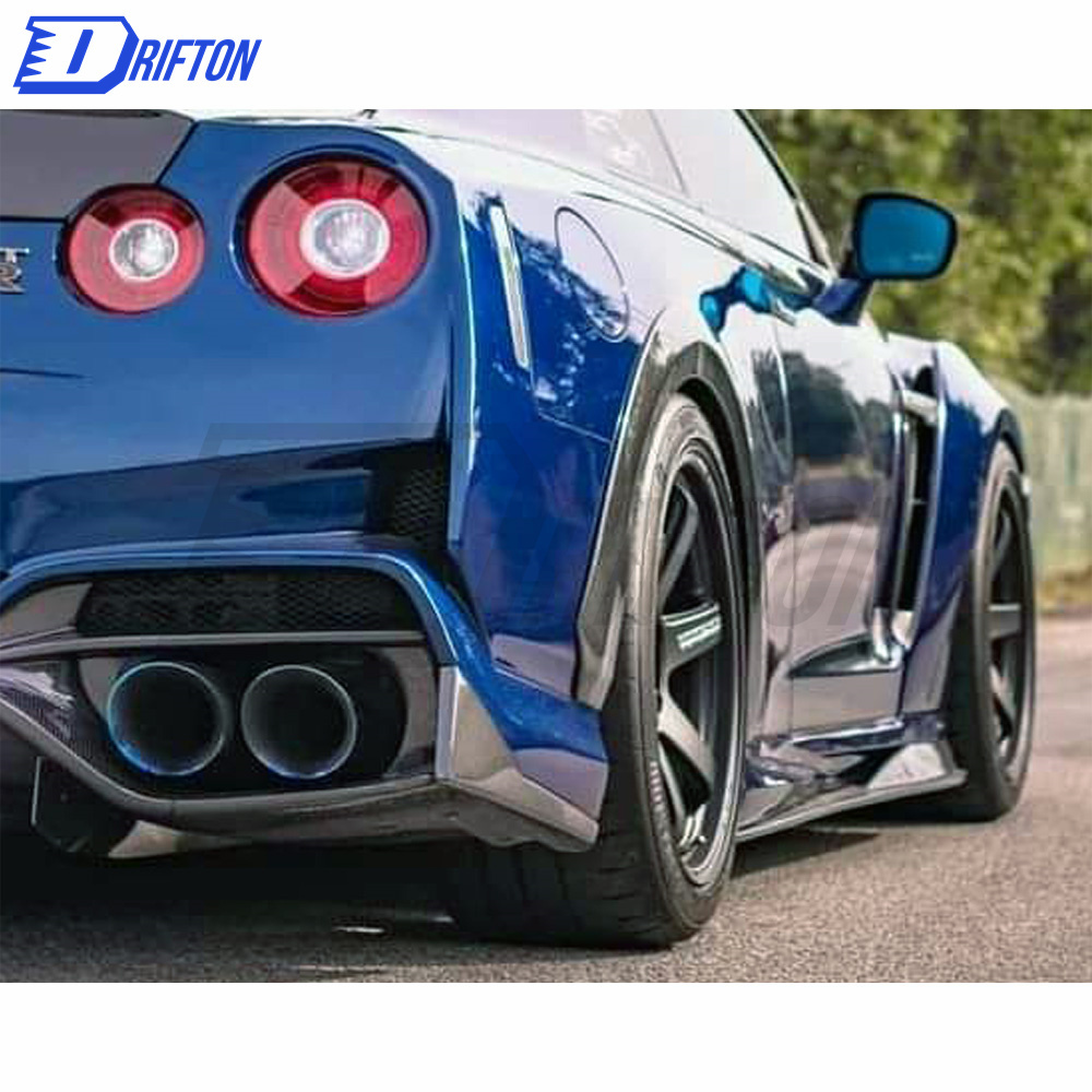 Varis MY19 Style Partial Carbon Fiber Side Skirt With Underboard For Nissan R35 GTR 2008-2026