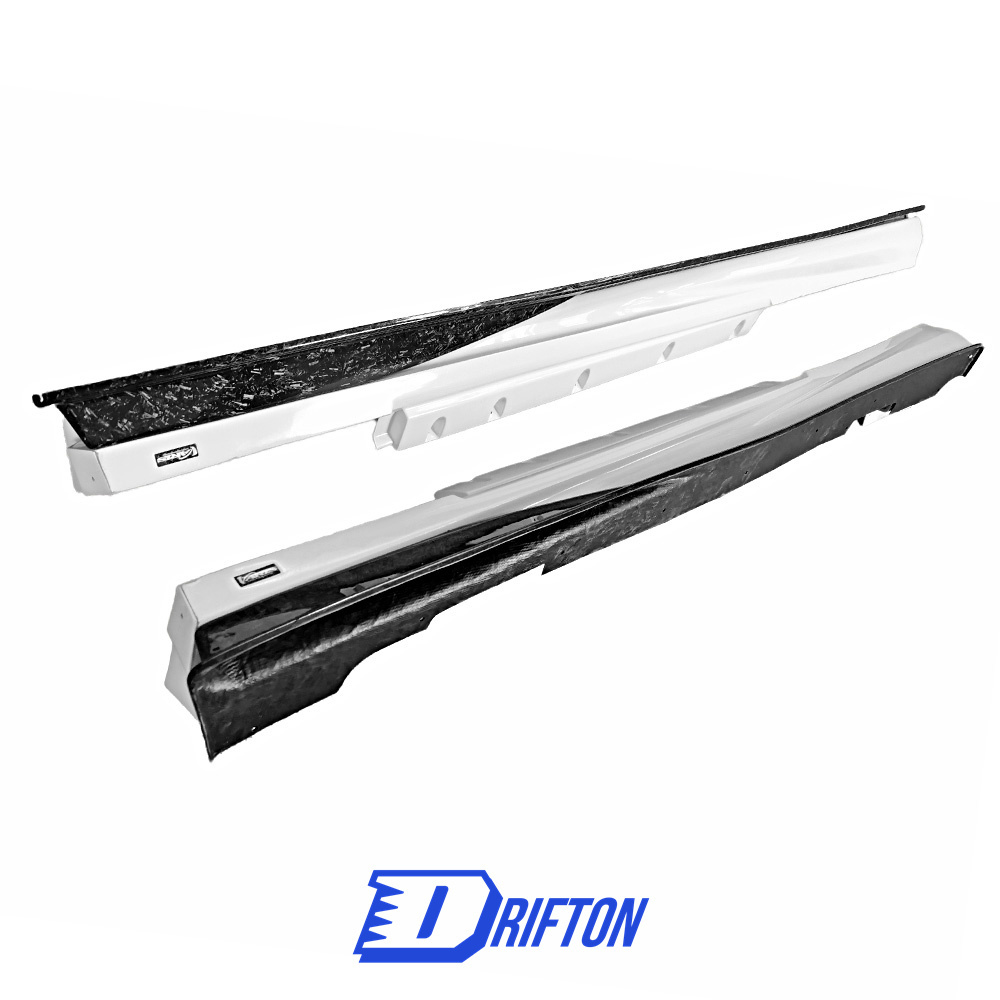 Varis MY19 Style Partial Forged Carbon Fiber Side Skirt With Underboard For Nissan R35 GTR 2017-2019