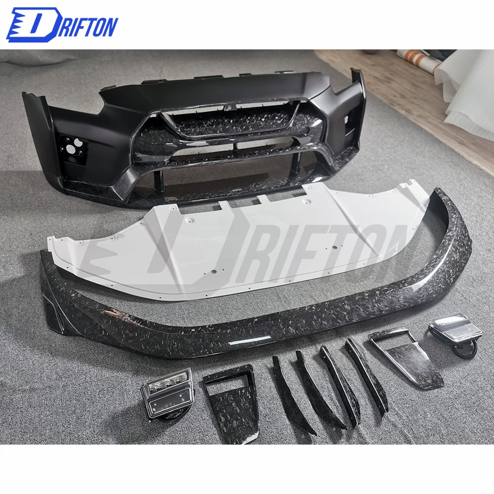 Varis MY19 Style Partial Forged Carbon Fiber Car Body Kit For Nissan R35 GTR 2017-2019