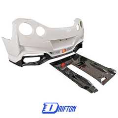 Varis MY19 Style Partial Forged Carbon Fiber Rear Bumper Assembly For Nissan R35 GTR 2017-2019
