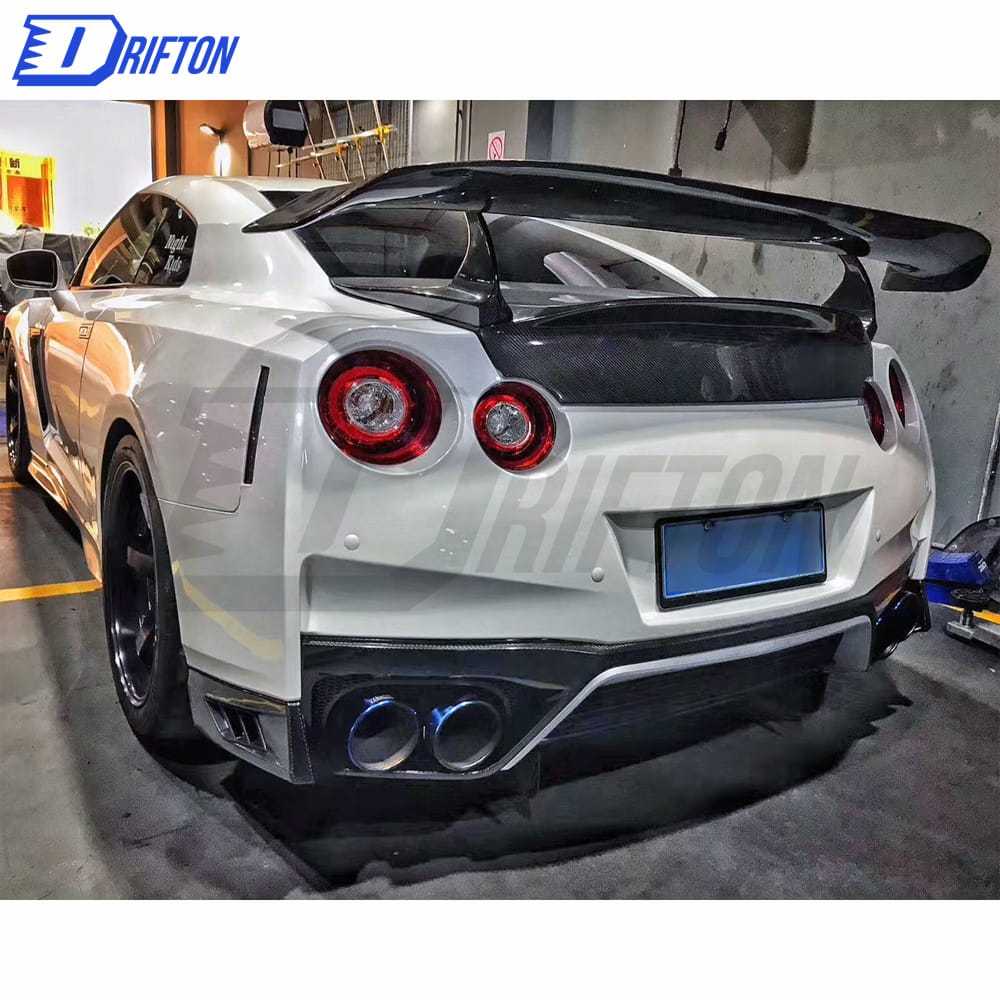 Revozport Style Carbon Fiber Trunk Boot Lid For Nissan R35 GTR 2008-2019