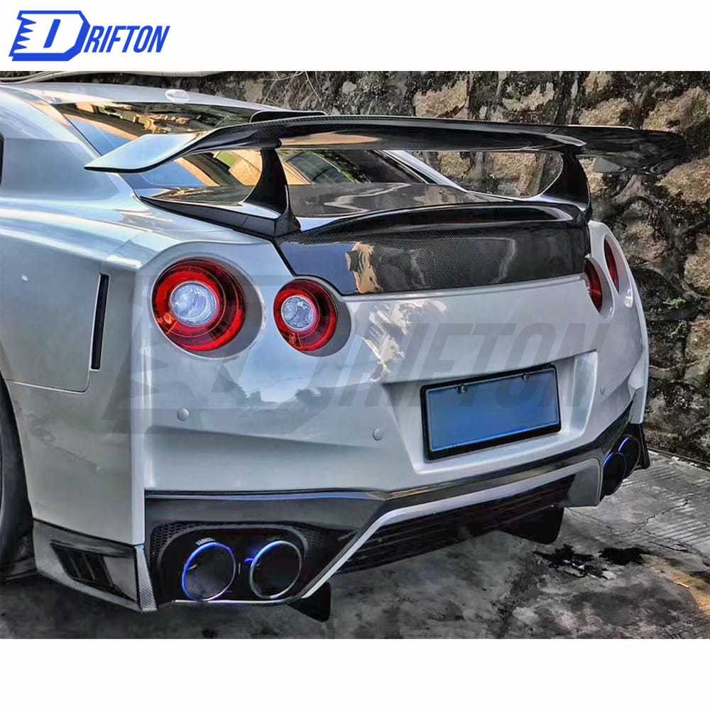 Revozport Style Carbon Fiber Trunk Boot Lid For Nissan R35 GTR 2008-2019
