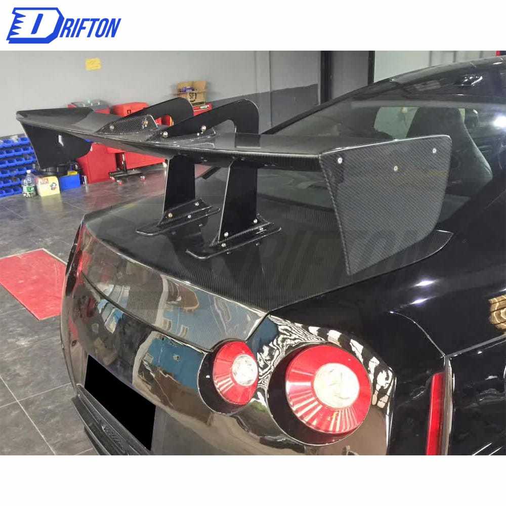 Voltex Type-7 Swan Neck Style Carbon Fiber GT Spoiler 1600mm For Nissan R35 GTR 2008-2026