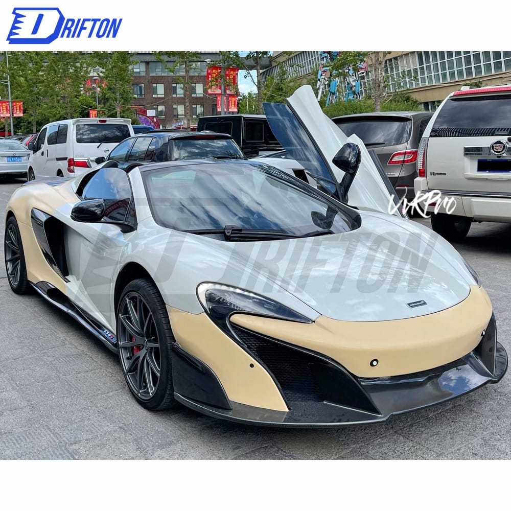 Conversion 675LT Style Dry Carbon Fiber Full Body Kit For Mclaren 650S Coupe / Spider / MP4-12C