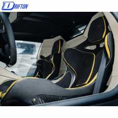 Universal Racing Seats MSO SENNA Style Dry Carbon Fiber Car Bucket Professional Ultra Light Sport Chair
