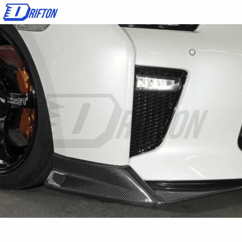 Kansai Style Carbon Fiber Front Bumper Splitter For Nissan R35 GTR 2017-2023