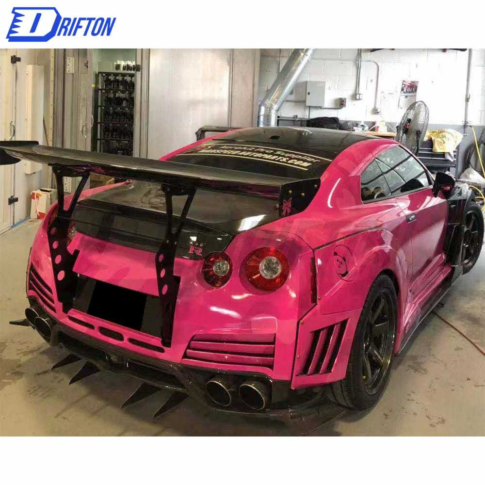 Bensopra Style Carbon Fiber Rear Spoiler For Nissan R35 GTR 2008-2016