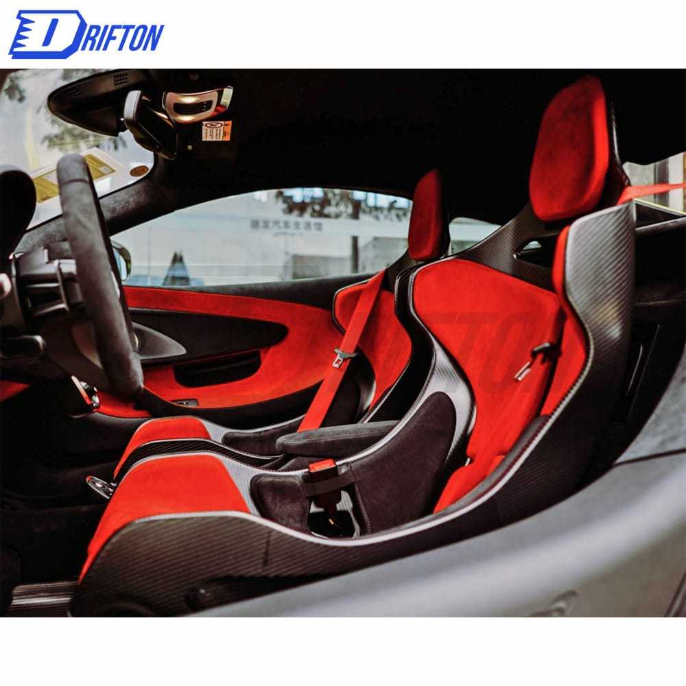 Universal Racing Seats MSO SENNA Style Dry Carbon Fiber Car Bucket Professional Ultra Light Sport Chair