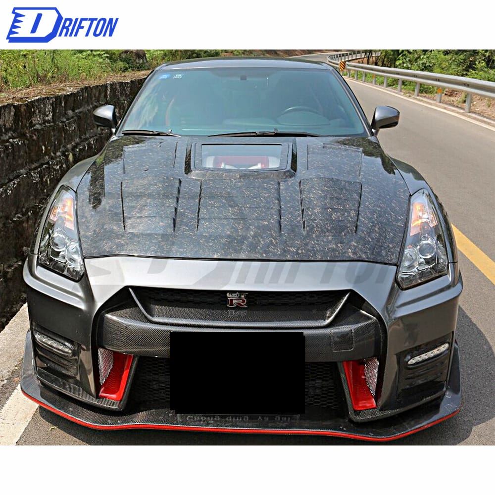 Vent Style Half Carbon Fiber Fender For Nissan R35 GTR 2008-2019