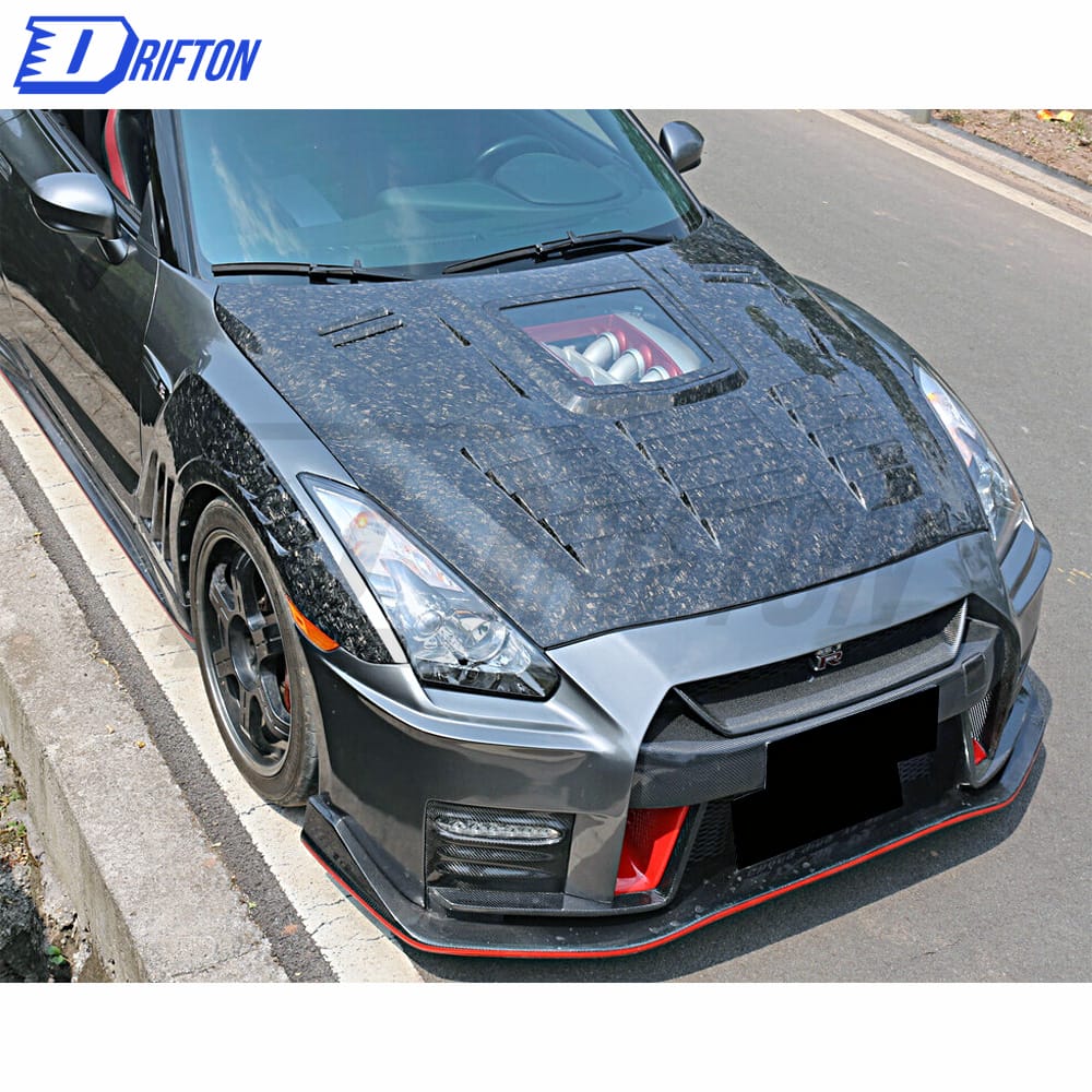 Vent Style Half Carbon Fiber Fender For Nissan R35 GTR 2008-2019