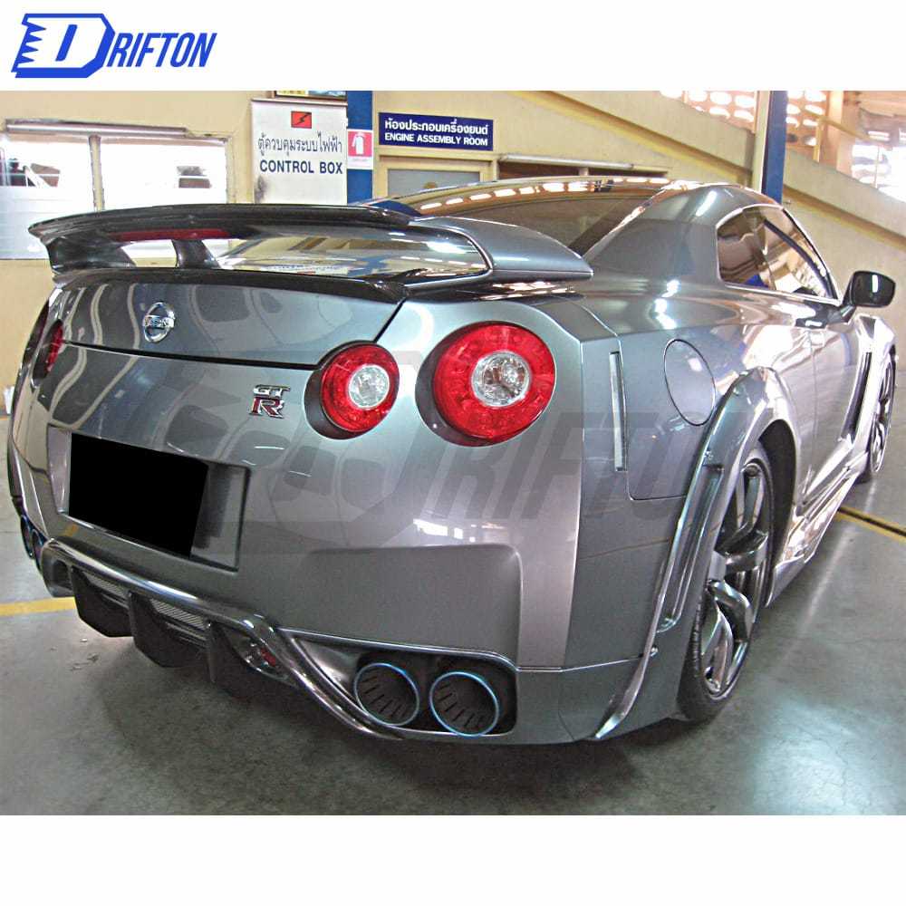 Wald Style Carbon Fiber Rear Diffuser For Nissan R35 GTR 2008-2016
