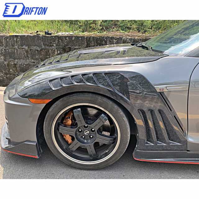 Vent Style Half Carbon Fiber Fender For Nissan R35 GTR 2008-2019