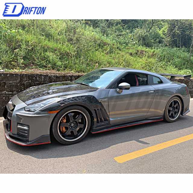 Vent Style Half Carbon Fiber Fender For Nissan R35 GTR 2008-2019