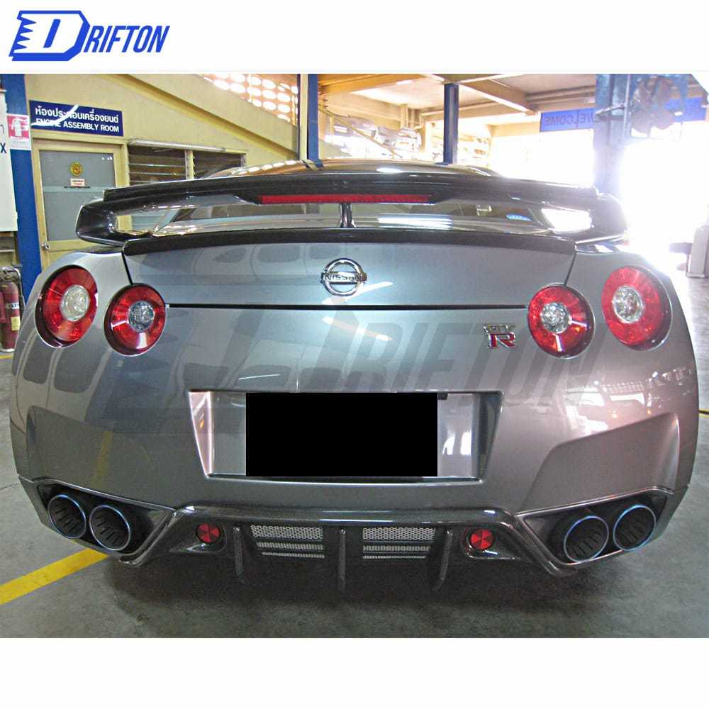 Wald Style Carbon Fiber Rear Diffuser For Nissan R35 GTR 2008-2016