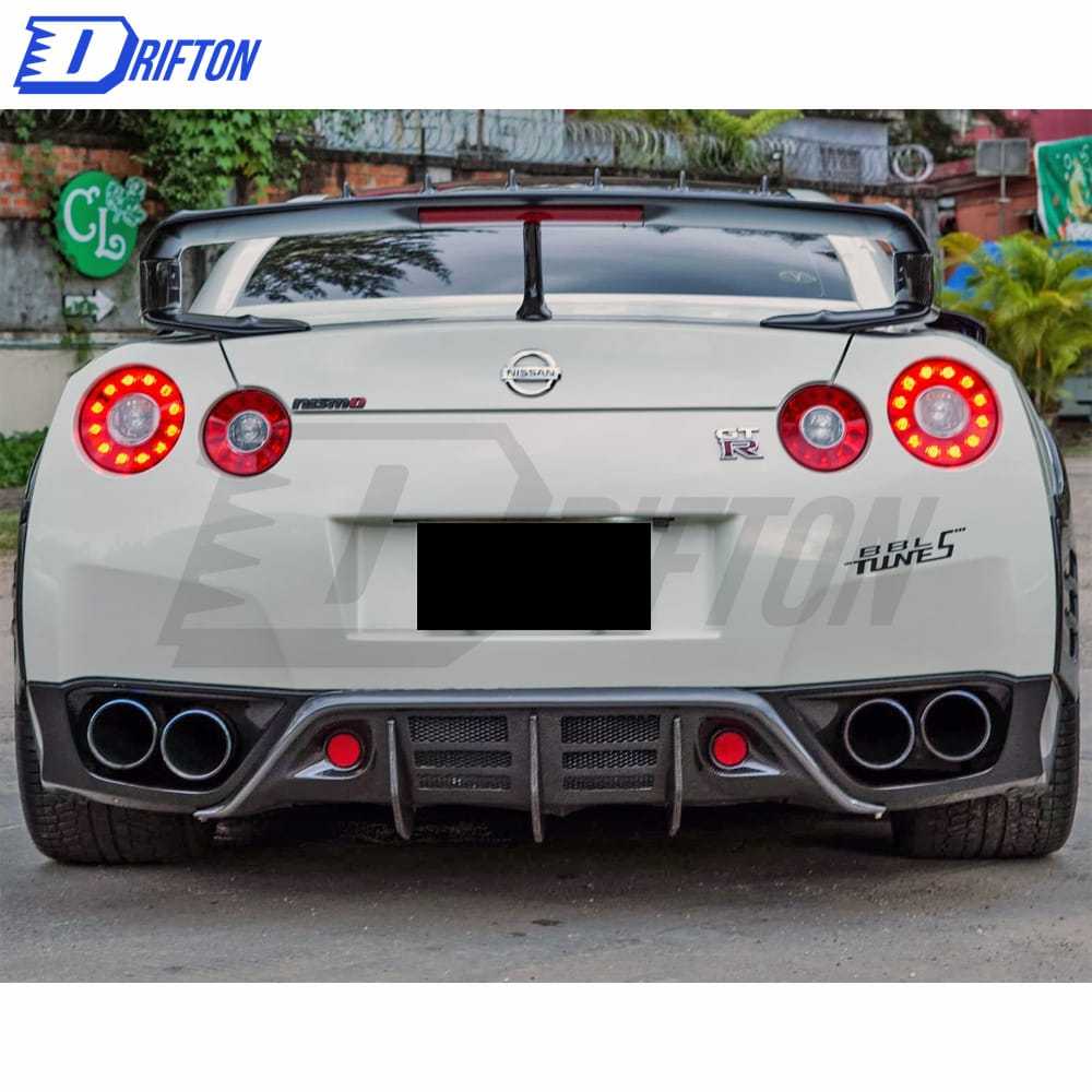 Wald Style Carbon Fiber Rear Diffuser For Nissan R35 GTR 2008-2016