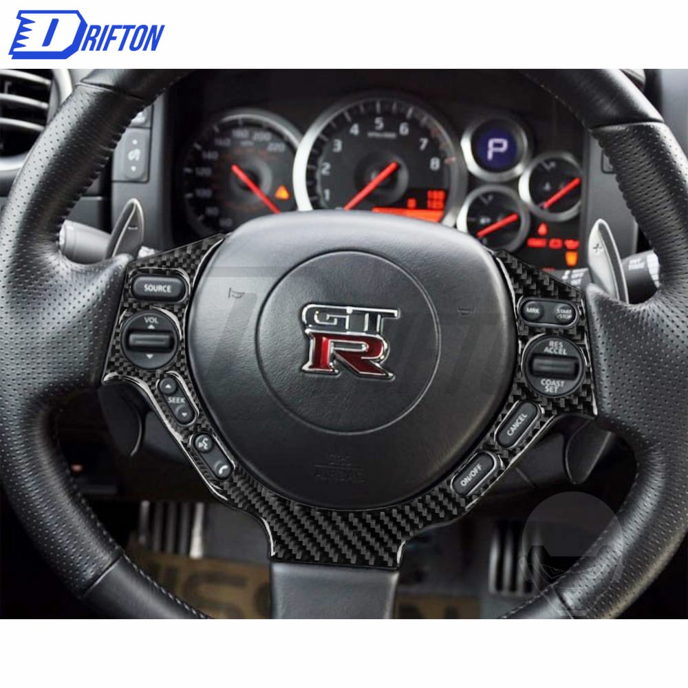 Dry Carbon Fiber Steering Wheel Cover For Nissan R35 GTR 2008-2016