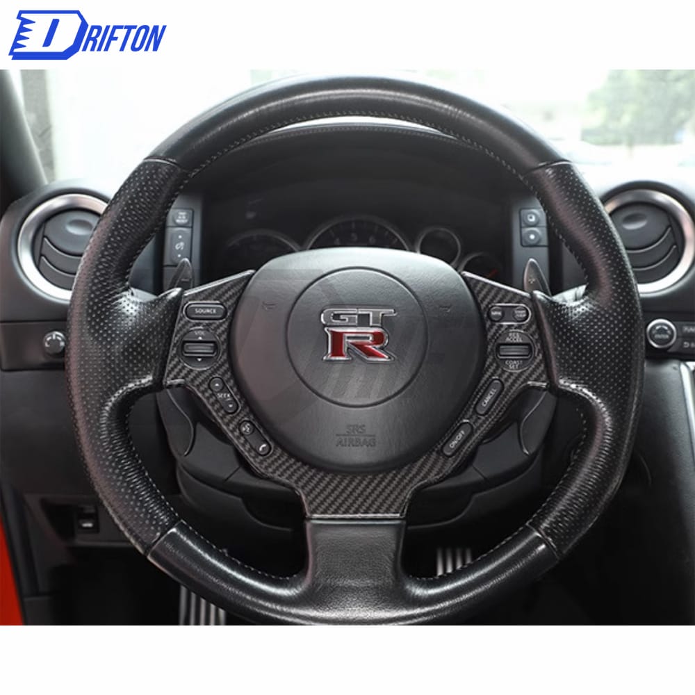 Dry Carbon Fiber Steering Wheel Cover For Nissan R35 GTR 2008-2016