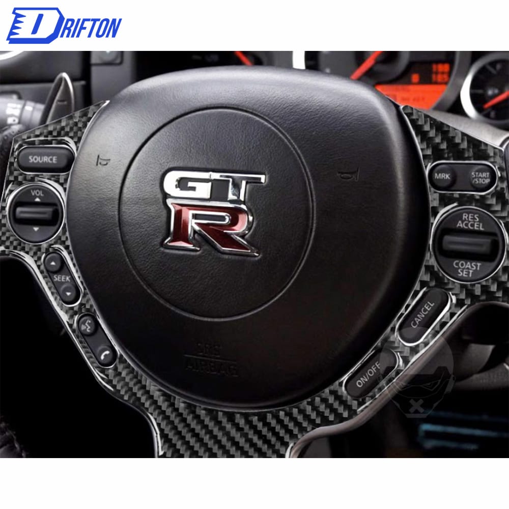 Dry Carbon Fiber Steering Wheel Cover For Nissan R35 GTR 2008-2016