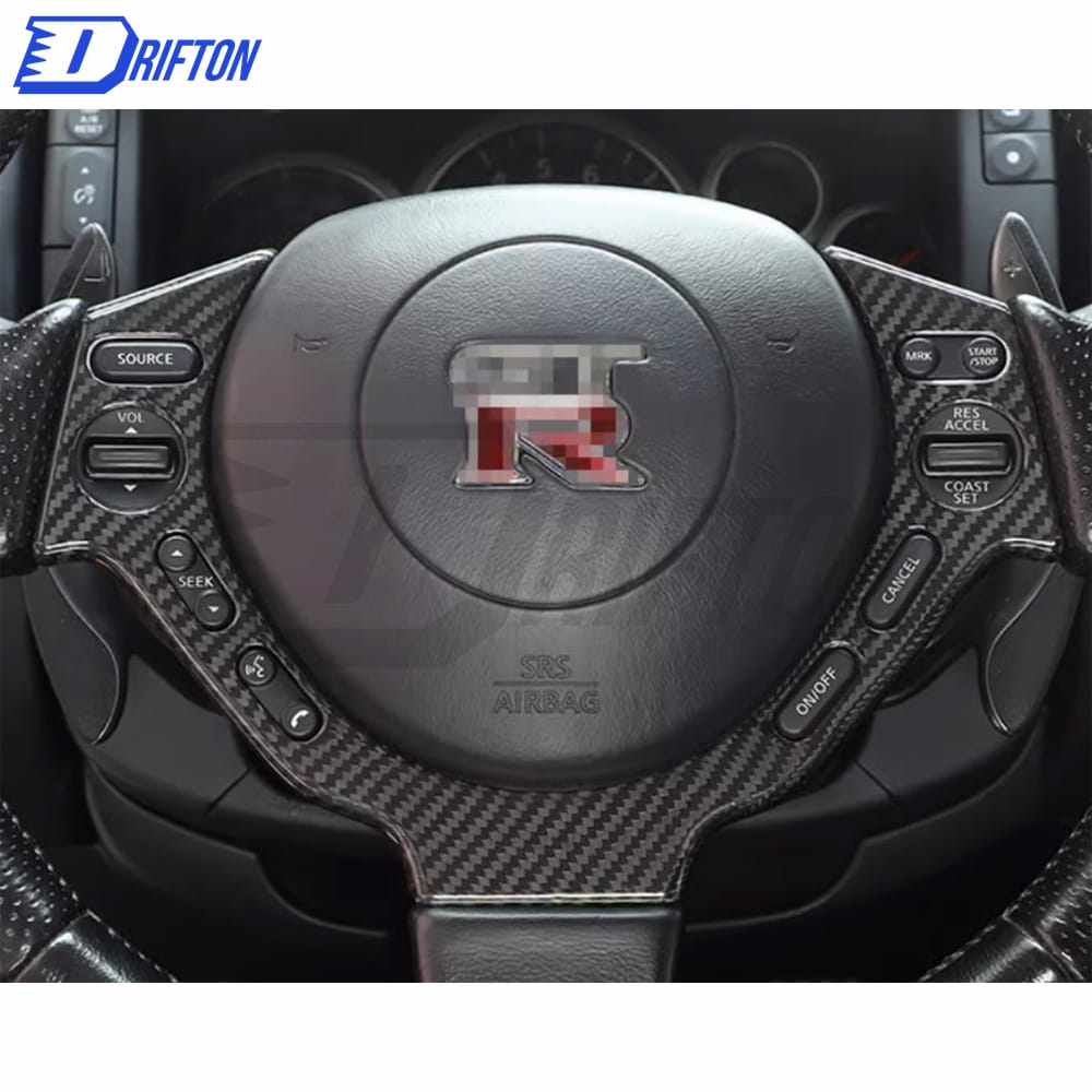 Dry Carbon Fiber Steering Wheel Cover For Nissan R35 GTR 2008-2016