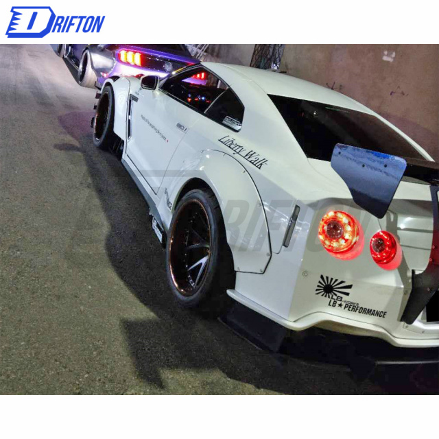 LB Performance V2 Style Half Carbon Fiber Wide Body Kit For Nissan R35 ...