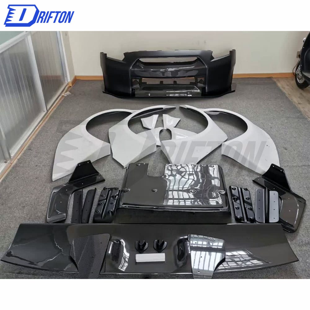 LB Performance Style Half Carbon Fiber Body Kit For Nissan R35 GTR 2008-2016