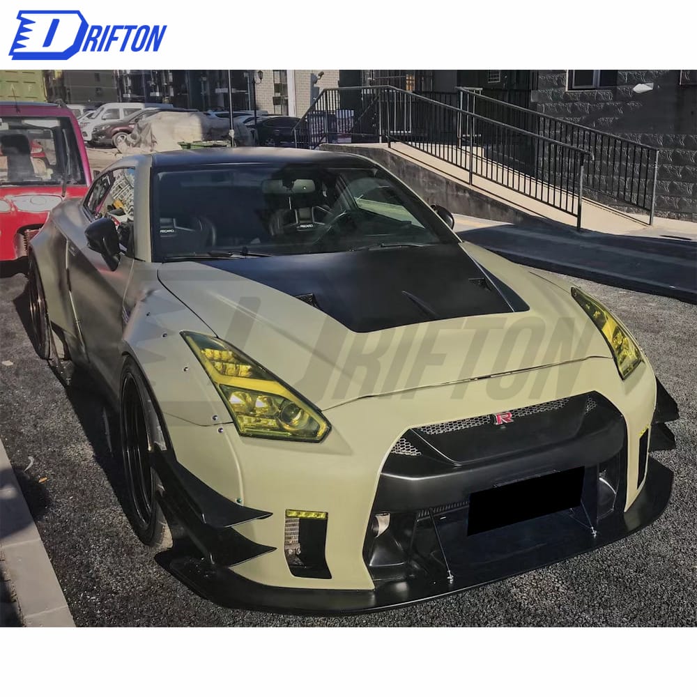 LB Performance V2 Style Glass Fiber Hood For Nissan GTR 2008-2016