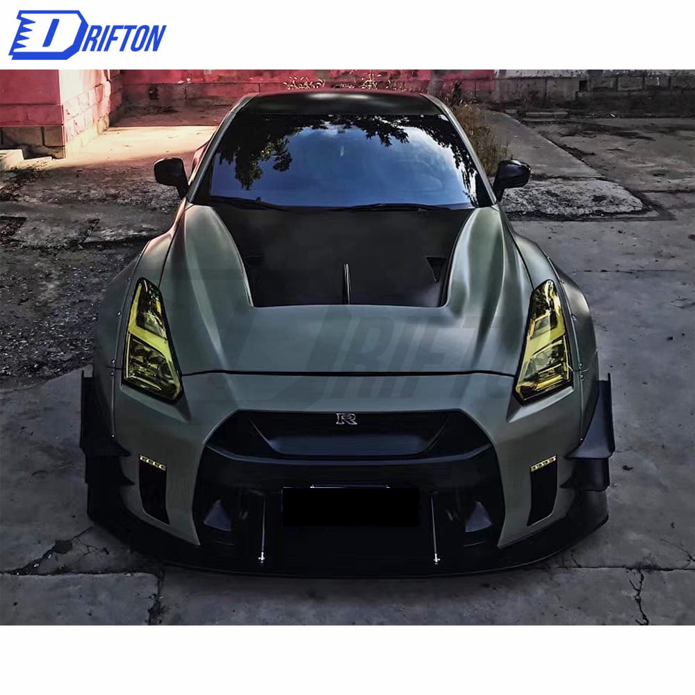 LB Performance V2 Style Glass Fiber Hood For Nissan GTR 2008-2016