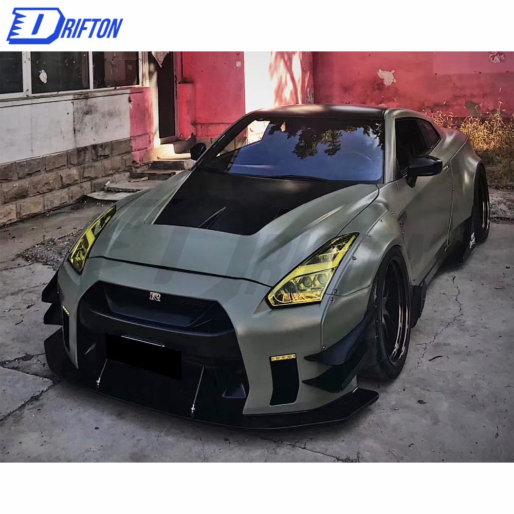 LB Performance V2 Style Glass Fiber Hood For Nissan GTR 2008-2016
