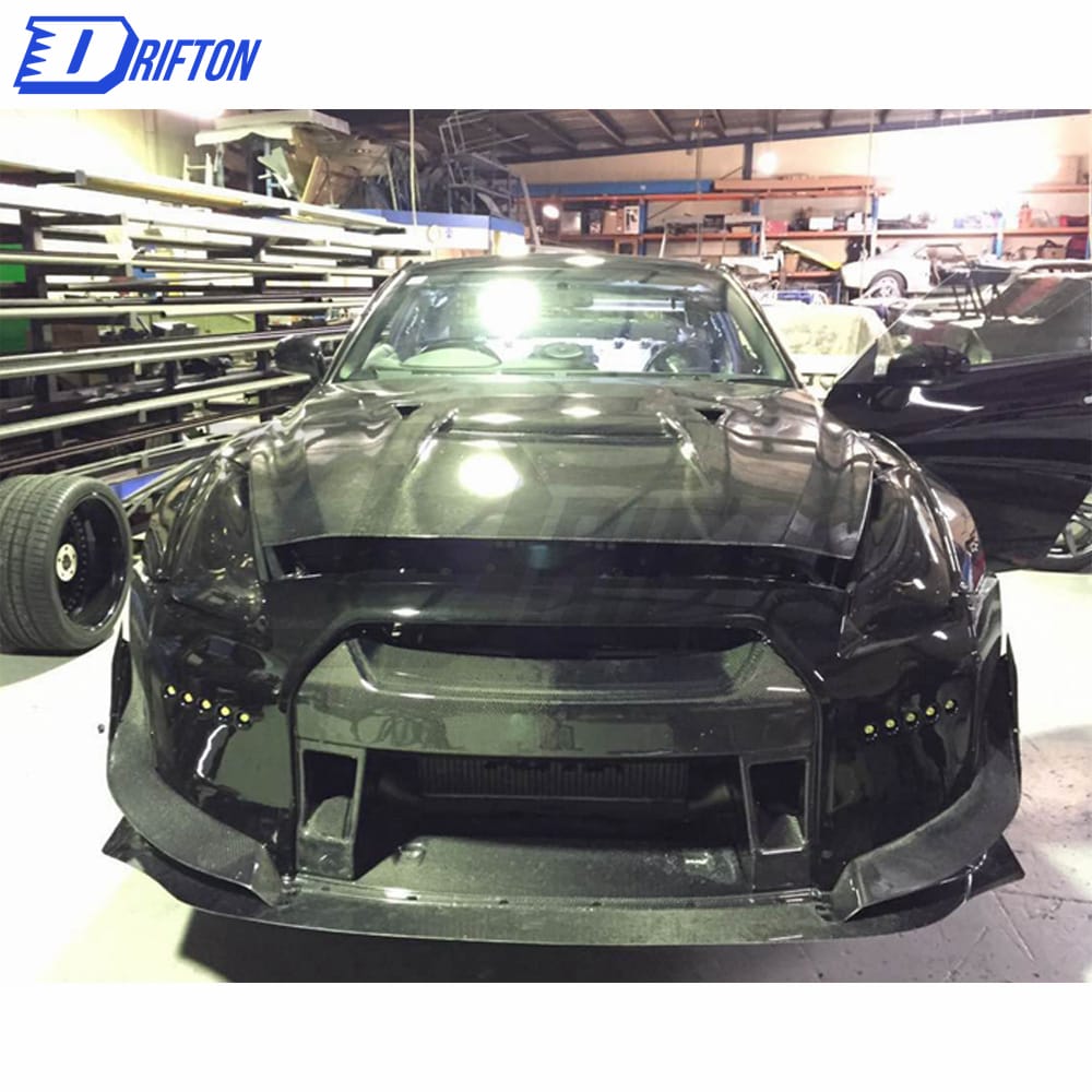 Rocket Bunny Style Half Carbon Fiber Wide Body Kit For Nissan R35 GTR 2008-2016