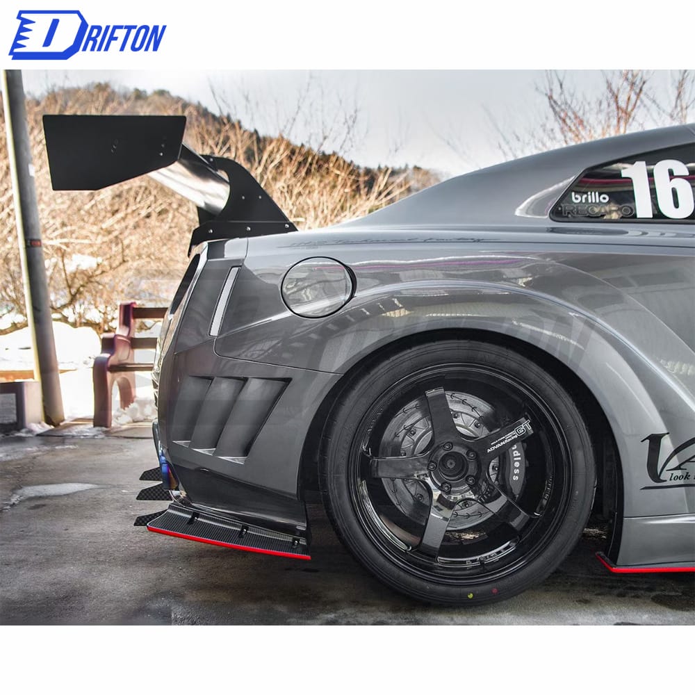 Varis Kamikaze Style Carbon Fiber Racing Swan GT Wing For Nissan R35 GTR 2008-2019
