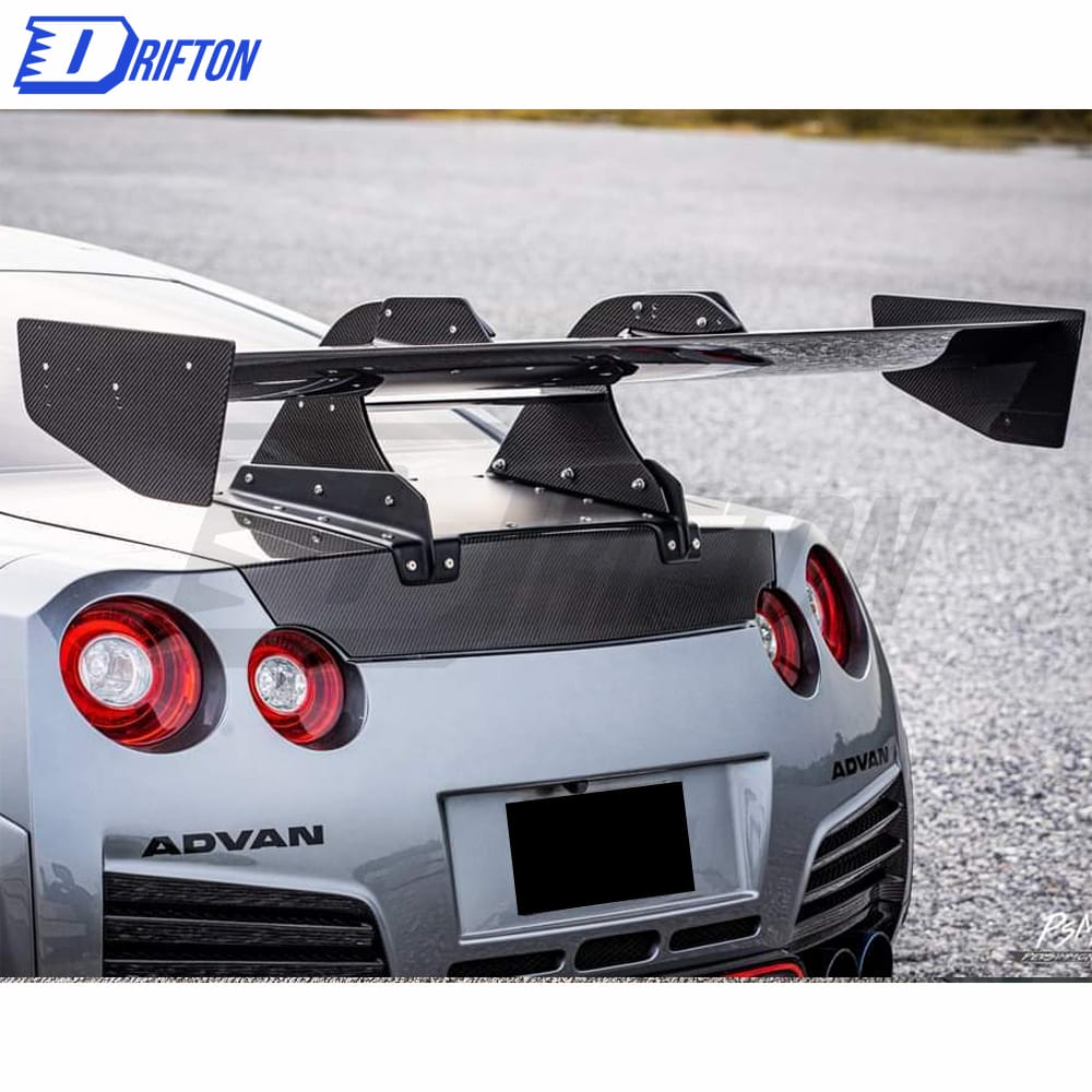 Varis Kamikaze Style Forged Carbon Fiber Racing Swan GT Wing For Nissan R35 GTR 2008-2019 