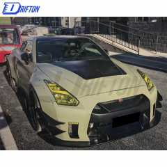 LB Performance V2 Style Glass Fiber Hood For Nissan GTR 2008-2016