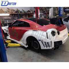 Varis KAMIKAZE R Super Sonic Style Glass Fiber Wide Body Kit For Nissan R35 GTR 2008-2016